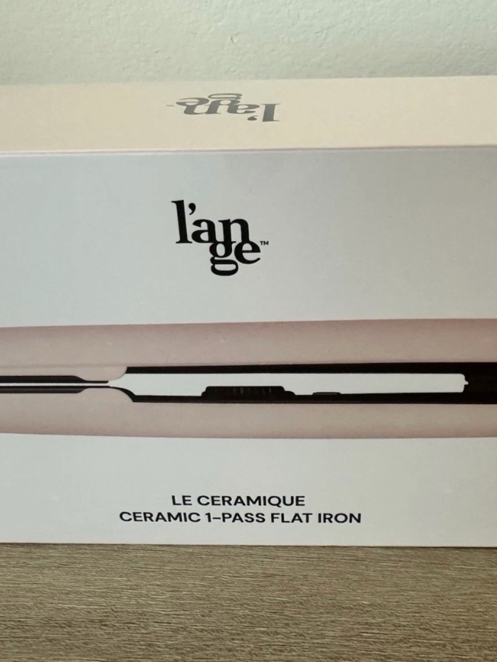 L’ange Le Ceramique Ceramic 1-Pass Flat Iron Blush Pink NIB Sealed - Picture 2 of 3